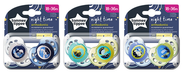 Chupetes Tommee Tippee Noche 18-36 meses, pack 2 uds - M+O