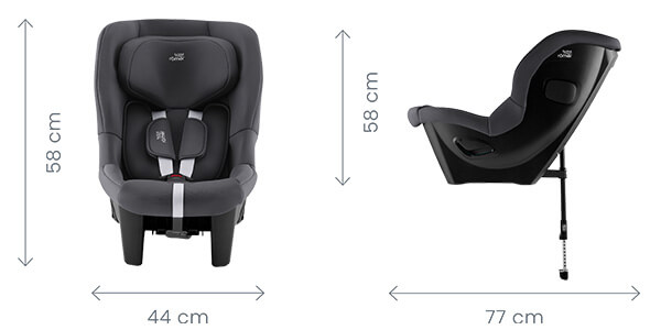 Dimensiones de la silla de coche Britax Römer SAFE-WAY M - M+O