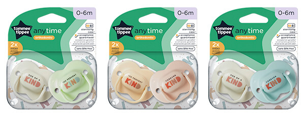 Chupetes Tommee Tippee Anytime, 0-6 meses, diseños surtidos - M+O