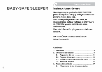RÖMER BABY SLEEPER-manual de instrucciones