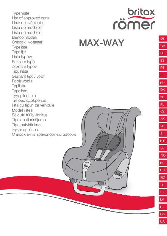 Vehículos homologados MAX-WAY 0920