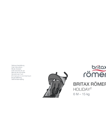 Instrucciones Britax Römer Holiday²