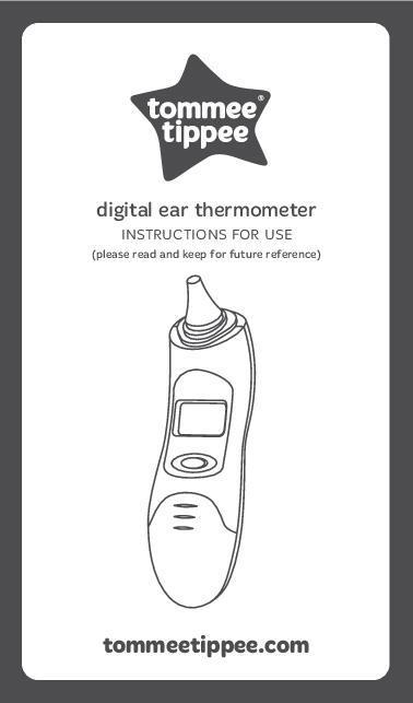 Instrucciones Termómetro digital de oído